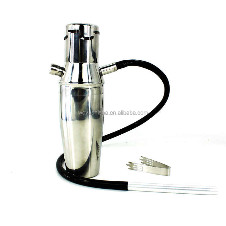 Shisha Shaker portátil Hookah Hooka Cup de acero inoxidable para coche