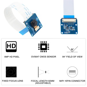 5MP OV5647 Raspberry Pi Cámara V2 módulo Fixedfocus 1080P 720P 2K Cmos Módulo de cámara para Raspberry Pi 4 3 2 Modelo B 4B 3B Plus
