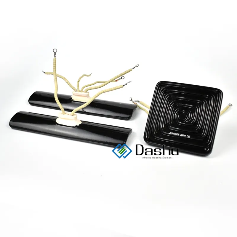 DaShu Panneau de chauffage incurvé industriel 1000w 800w 650w Chauffage infrarouge en céramique Jiangsu
