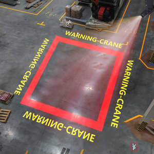 Depo ve atölye için LED 240W endüstriyel güvenlik uyarı işaretleri Logo Gobo projektör - Product Image 4