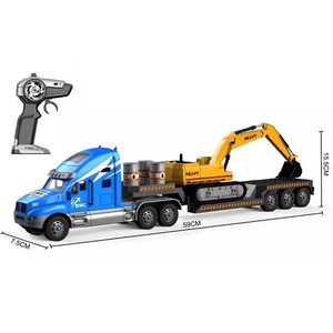 Rc traktör römork taşıma oyuncak 1:14 oyuncak yarı kamyon ve römork çocuk Rc Model oyuncak kamyonlar - Product Image 5