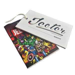 Fashion Custom Recyclable Luxury Embossed Die Cut Texture Paper Hang Tags Premium Black UV <strong>Printing</strong> Swing Tag With <strong>String</strong> Rope - Product Image 3