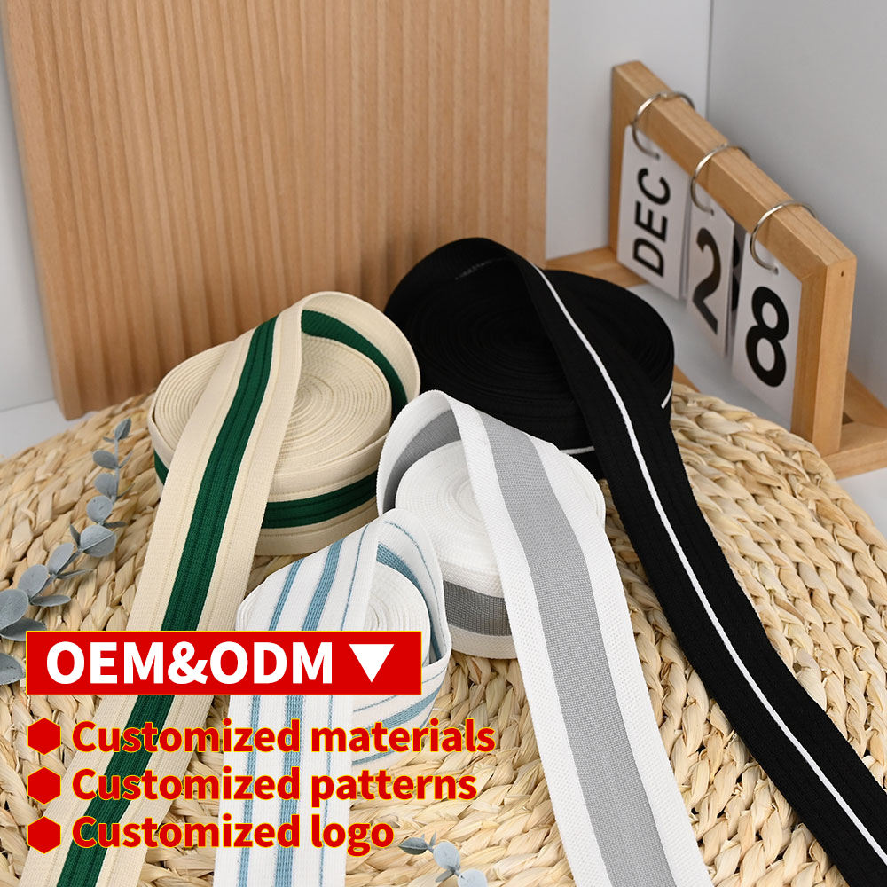 Ruban tricoté bicolore 5