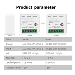 Tuya Alexa Timer Smart Switch 16A Relais modul Arbeiten Sie mit Google Home Smart Life App Fernbedienung schalter Wifi RF Wand schalter - Product Image 6