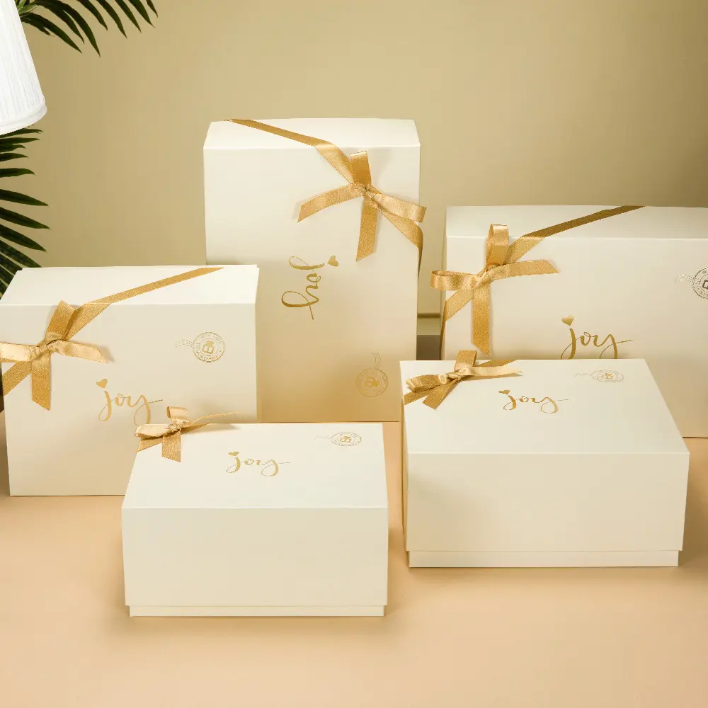 ชุดกล่องของขวัญสำหรับเด็กผู้หญิงวันเกิดพร้อมริบบิ้นกล่องของขวัญผูกโบว์สไตล์อิน