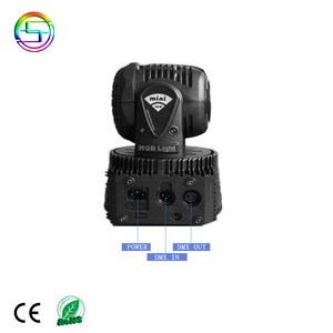 Shangcheng rtsDJステージライトビーアイビーム7pcs 10w RGBW4-in-1スポットウォッシュミニLEDムービングヘッドライト7 * 10w7x10wライト - Product Image 5