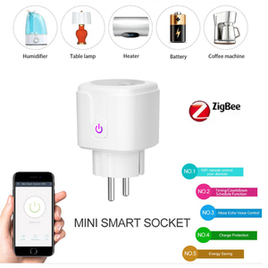 Tuya ปลั๊กไฟอัจฉริยะ ZigBee EU, ปลั๊กเสียบ16A ตรวจสอบพลังงานสำหรับบ้าน - Product Image 5
