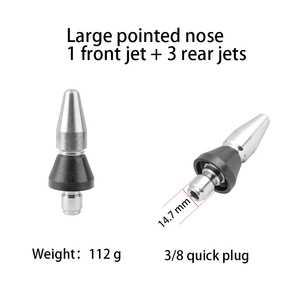 SPS 1/4 kadın 3/8 hızlı fiş paslanmaz çelik kanalizasyon jeti meme düğme burun sivri burun mantar burun bakır kakma - Product Image 3