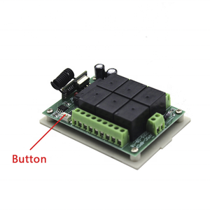 315/433スマートワイヤレスリモートコントローラースイッチ6チャンネルリレーモジュールDC12V24Vインテリジェント学習LEDランプコントローラースイッチ - Product Image 4