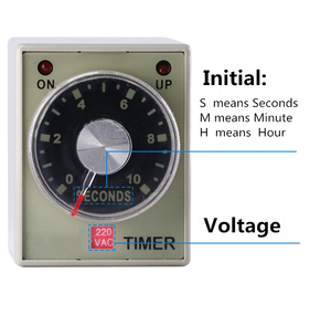 AC 220V/DC 24V Universal AH3-3 AH3-2รีเลย์ใหม่คุณลักษณะจับเวลาเวลารีเลย์ชุดช่วง0.1S-60M Off Delay Timer รีเลย์ - Product Image 4
