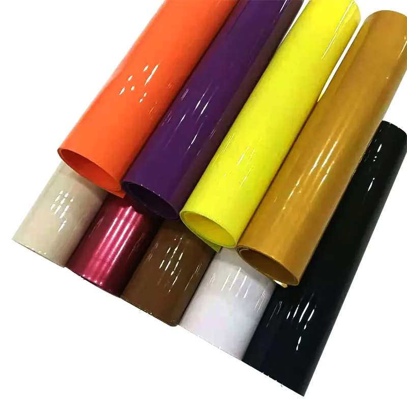 0.8MM En Gros Couleur Unie Opaque Souple EN PVC Étanche Film Plastique par la Cour pour La Fabrication De Décoration/Sac/ceinture