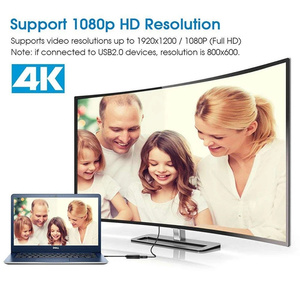 USB to VGA Adapter ,USB 3.0 to VGA Adapter Multi-Display Video Converter Support PC Laptop Windows 7/10 Desktop, Laptop - Product Image 2