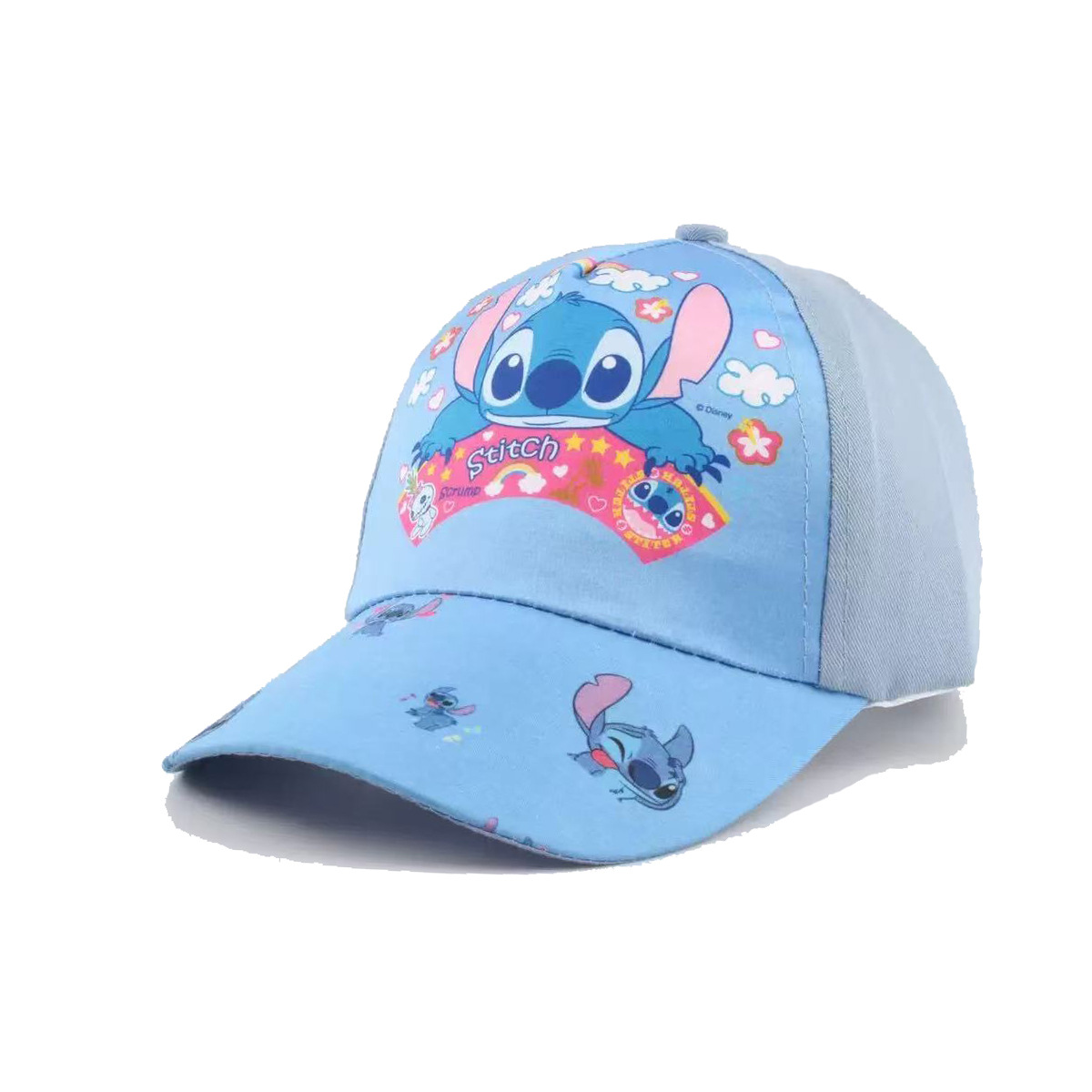 Aml-cloth cap small head stitchai blue