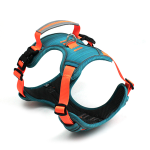 Ajustável Nylon Esporte Moda Pet <span class=keywords><strong>Harness</strong></span> Vest para Small Medium <span class=keywords><strong>Large</strong></span> Dogs Reflexivo Peito Chumbo Acolchoado Macio para Caminhadas ao ar livre - Product Image 1