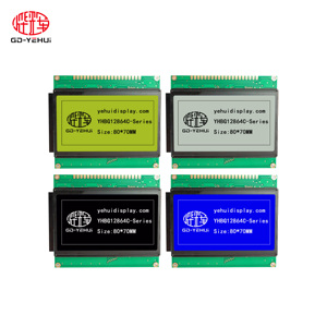 Werkseitig hergestelltes COB 128*64-Zeichen 80*70MM LCD-Modul-Display mit blau-schwarz-grüner und grauer Farbe für die Fabrik - Product Image 5