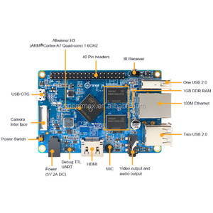 Orange Pi PC 1G DIY MCU Orange pi PC-Entwicklungs platine Mini Computer Maker Programmierung 10/100M Ethernet H3 Quad-Core Orange Pi PC