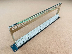 RJ45 Cat5e <strong>STP</strong> 24 Ports <strong>Patch</strong> <strong>Panel</strong> 1U 19 Inch Cold Rolled Steel <strong>Network</strong> <strong>Patch</strong> <strong>Panel</strong> With Cable Manager - Product Image 4