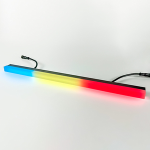 黒の正方形の丸いフラットカバー24V高輝度DMX512UCS2904デジタルRGBWLEDリニアピクセルバー - Product Image 3