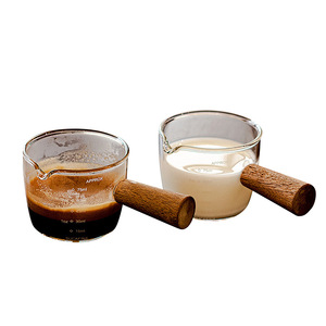 แก้วตวงกาแฟแบบจบการศึกษาด้ามจับทำจากไม้เขตร้อนแก้วช็อตเดียว - Product Image 3