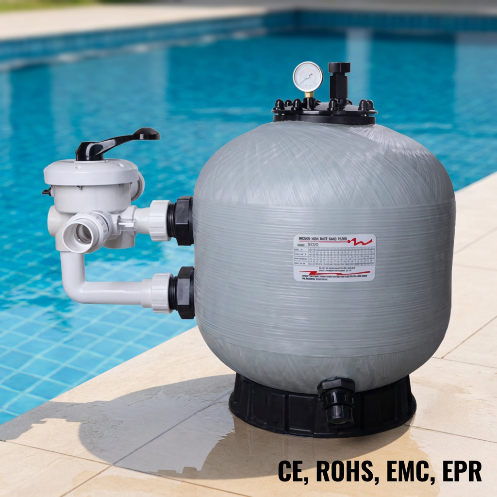 Light Grey---Side-Mount Sand Filter