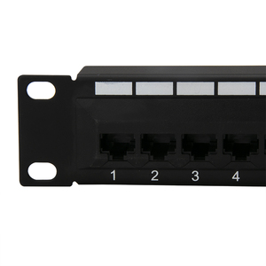 High Quality Black UTP 19&quot;1U Cat5e Cat 6 Cat6a <strong>Patch</strong> <strong>Panel</strong> 24 Ports Krone&amp;110 Dual IDC <strong>Patch</strong> <strong>Panel</strong> with Cable Management - Product Image 4