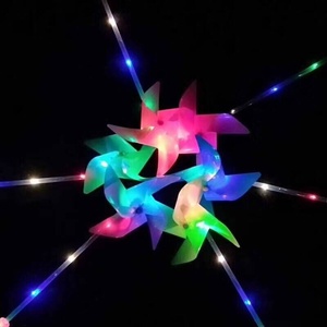Trendy <strong>LED</strong> Light-<strong>Up</strong> Windmill Toy for Children Colorful Plastic Street Vendor with TikTok Style Flashing - Product Image 4