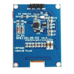 1,5-Zoll-OLED-Display 128x128 4-polig I2C Optionale COB-Leiterplatte struktur für Arduino