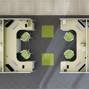 Sistema de escritorio para espacios abiertos, estación de trabajo de partición de ordenador de oficina, diseño conciso, cubículo moderno - Product Image 6