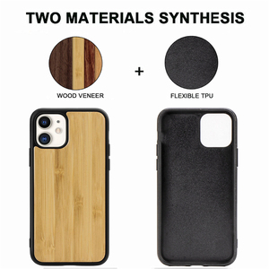 适用于iphone 6 7 8plus x xr xs max 11 pro的可生物降解木制手机壳，适用于iphone 12 pro手机壳 - Product Image 2