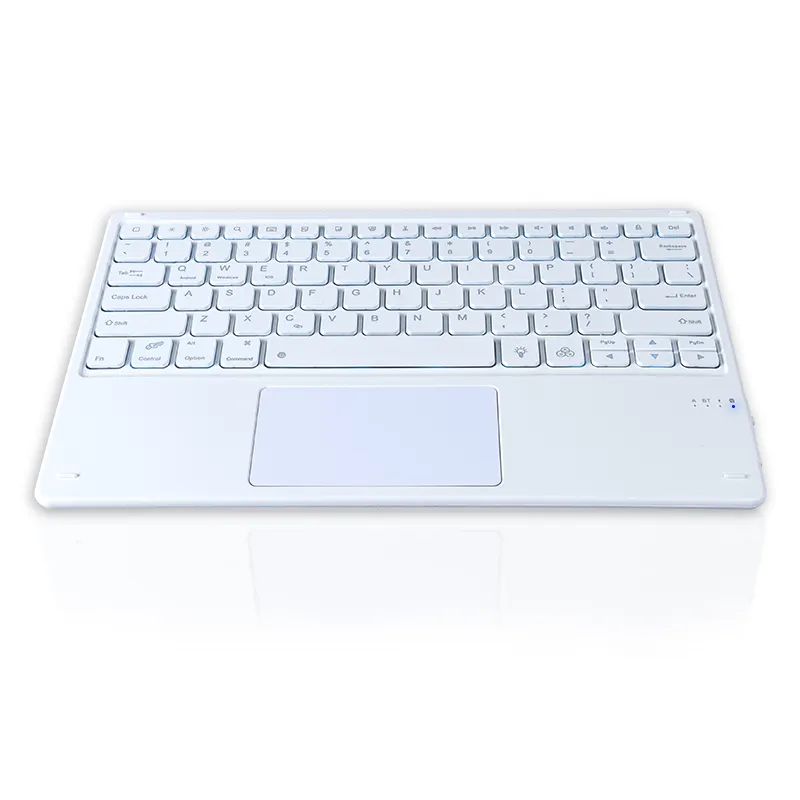 Teclado externo sem fio retroiluminado super legal, mini teclado sem fio com touchpad para o telefone iPad