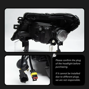 自動車アクセサリーLEDフロントライトDRL信号プロジェクターレンズLEDヘッドライトヘッドランプNissan Navara NP300フロンティア2015-2021