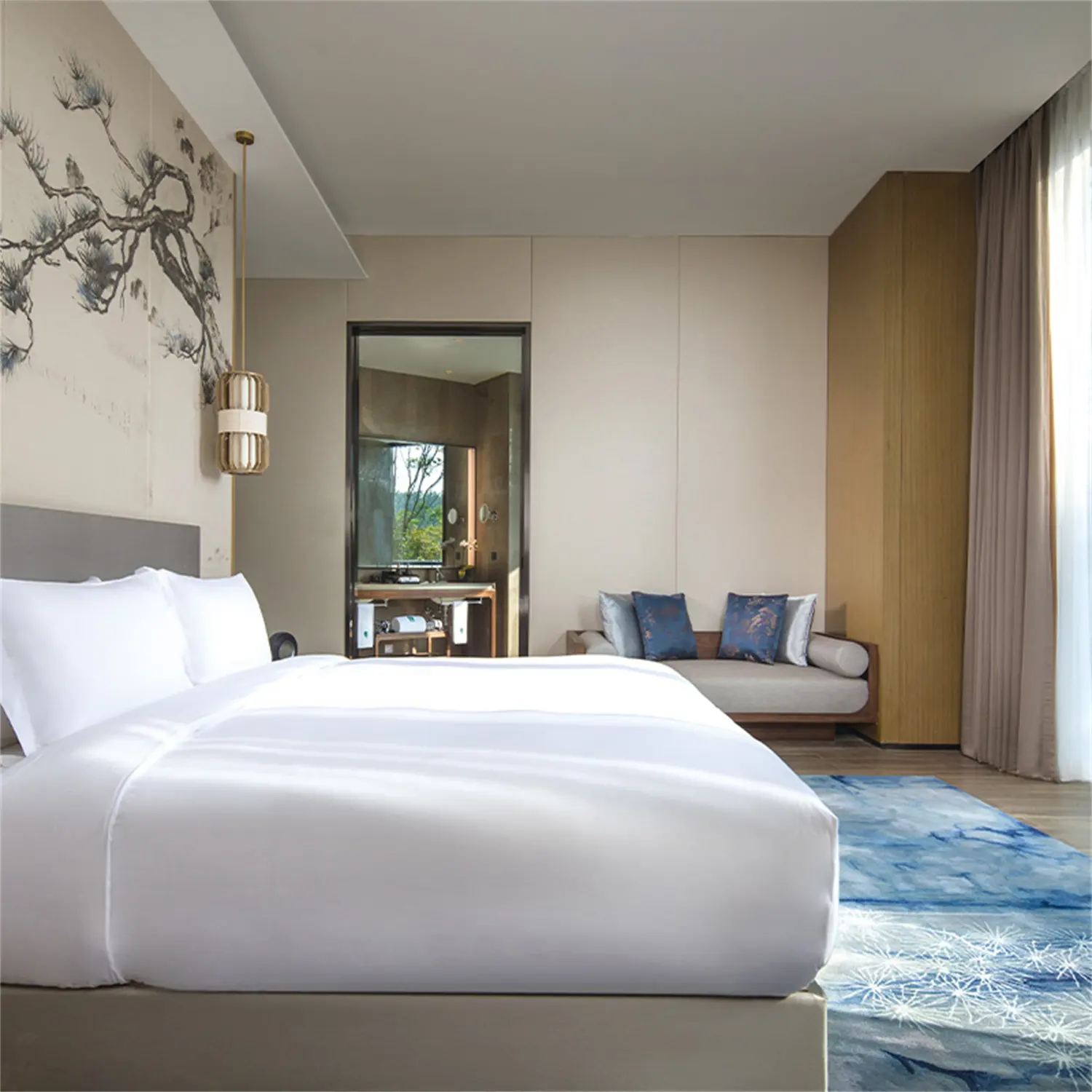 Meubles d'hôtel Foshan ensemble de chambre à lit queen size design de luxe chambre d'hôtel 5 étoiles meubles de chambre à coucher ensemble de meubles