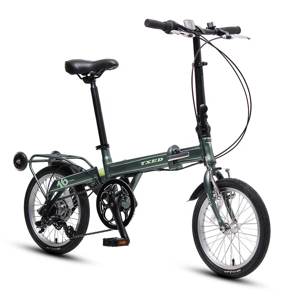 Cheapest 16 Inch Bicycle Mini Folding Bicycle Three Fold Bicycle Foldable