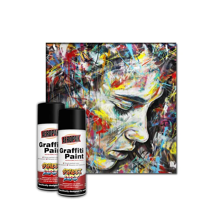 400ml Aeropak Aerosol Graffiti Spray Paint High Gloss Good Cover Graffiti Paint