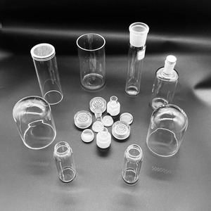 Chịu nhiệt tùy chỉnh rõ ràng một đầu vòng dưới ống thủy tinh thạch anh silica thạch anh <span class=keywords><strong>Flask</strong></span> dầu Burner kính cho phòng thí nghiệm - Product Image 2