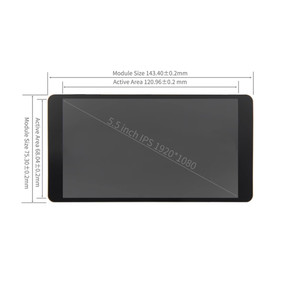 5,5-Zoll-Raspberry Pi-Modul 1920X1080 Computer Sub-Bildschirm LCD-Monitor für Raspberry Pi mit Shell - Product Image 4