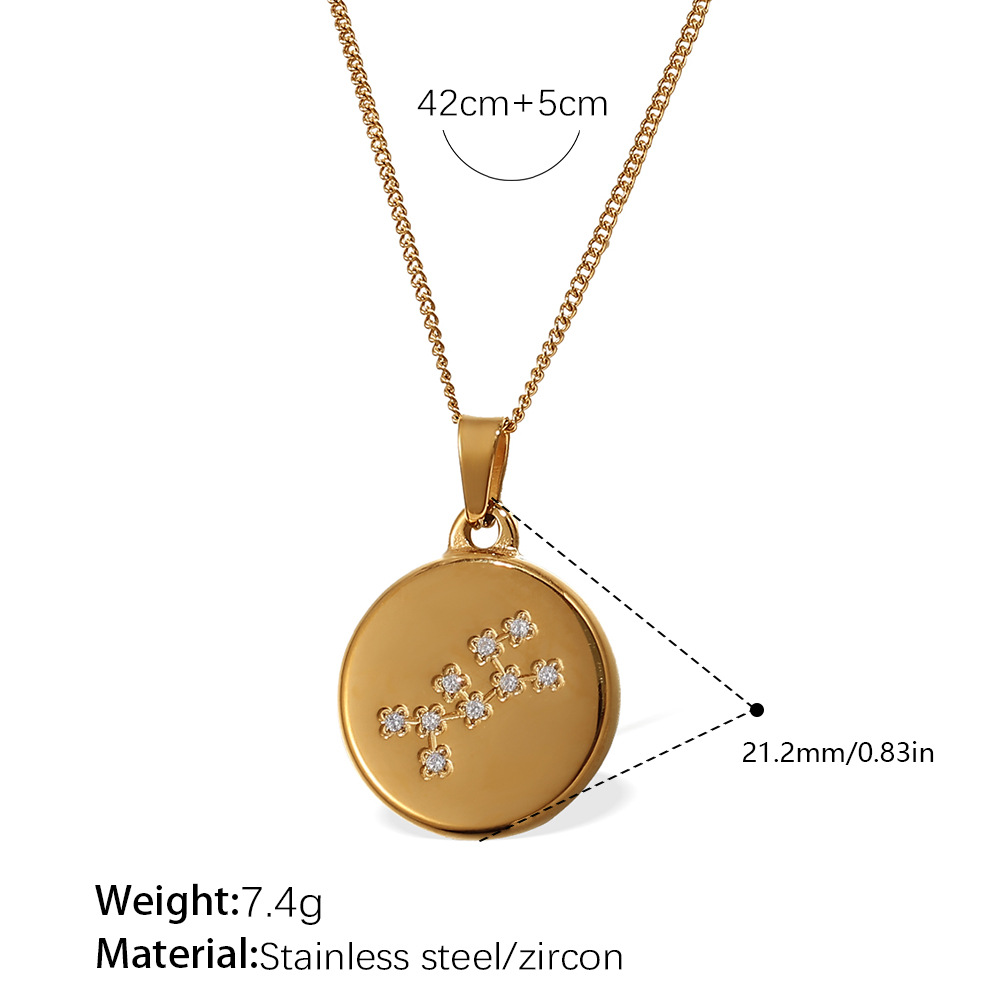 Xl444weg11 collar sagitario oro