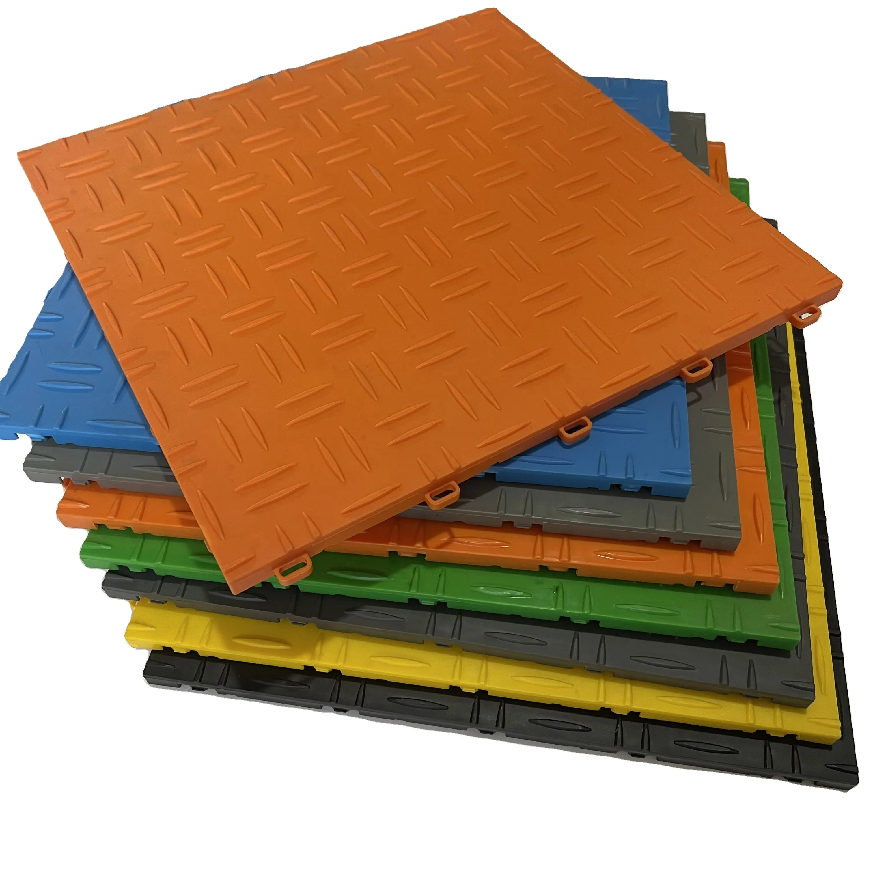 Garage Anti-Slip PVC Floor Mat, PP Interlock Garage Floor Tiles, PVC Floor Tile