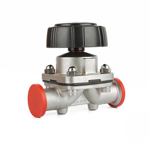 Válvula de <span class=keywords><strong>control</strong></span> de diafragma neumática SS304 SS316L de fábrica Válvulas de diafragma operadas manualmente DN25 DN40 - Product Image 2
