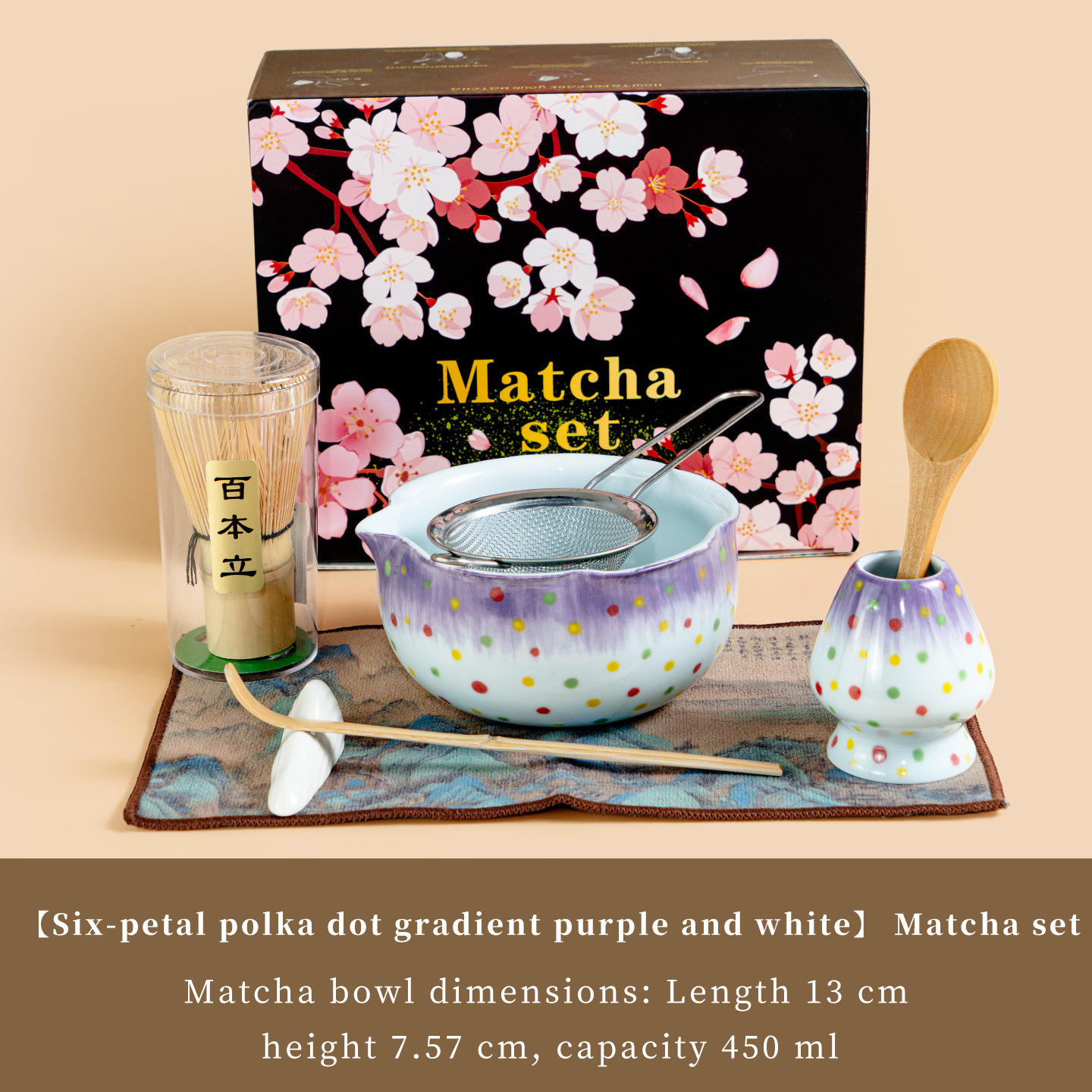 Púrpura degradado - Conjunto Matcha