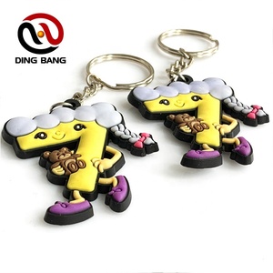 โปรโมชั่น3D นุ่ม PVC Key Chain ยอดนิยมยาง Key Tags 3D สัตว์พวงกุญแจ - Product Image 4