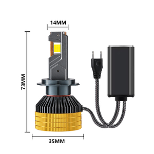 Lt240 6500 W yüksek güç LED H7H1 araba farlar süper parlak güçlü ışık ile uzak ışık k renk sıcaklığı yeni durum - Product Image 2