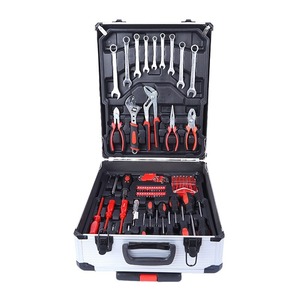 五金工具套装187件铝制拉杆箱便携式车载多功能工具箱组合套装 - Product Image 1