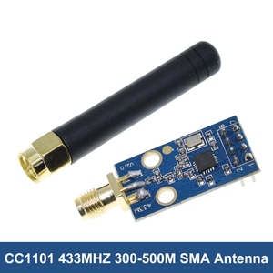 TZT CC1101 Wireless-Modul mit drahtlosem Antennen-Transceiver-Modul für Arduino 433MHZ