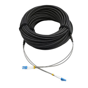 Cable de conexión de fibra óptica blindado FTTA CPRI 2 núcleos monomodo LC 30 metros al aire libre para solución de red de acceso de radio (RAN)