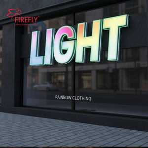 Tùy chỉnh kinh doanh ngoài trời thép không gỉ RGB <span class=keywords><strong>LED</strong></span> chiếu sáng cửa hàng dấu hiệu kênh thư ký 3D <span class=keywords><strong>LED</strong></span> phía trước-lit thư signage - Product Image 3