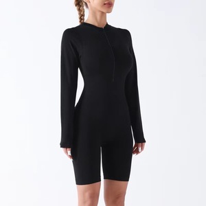 <span class=keywords><strong>2025</strong></span> New Tummy Kiểm Soát Yoga Romper Mềm Mại Thoải Mái Nhanh Chóng Khô Bodysuit Rắn Spandex Jumpsuit Cho Phụ Nữ Thoáng Khí Tính Năng - Product Image 4