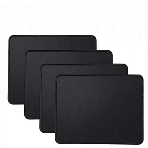 Materiale lavabile in gomma antiscivolo sfuso con tappetino per Mouse nero personalizzato in tessuto di Lycra con bordo cucito per computer portatili - Product Image 1