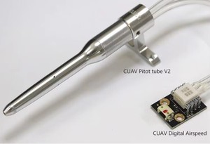 CUAV ArduPilotエアスピードセンサーI2C接続金属材料ハンドコントロールFPV PIXバージョンドローンコントローラースピードドローン用 - Product Image 4