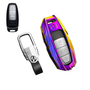 Alaşım araba anahtarlık kılıfı anahtarlık ile uyumlu Audi 2019 2020 2021 2022 2023 A3 A6 A6L A7 e-tron A8 Q8 - Product Image 2